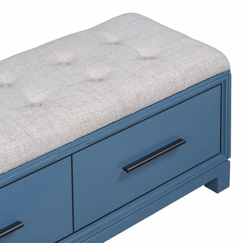 Banc à chaussures avec coussin amovible et rangement dissimulé pour l'entrée et le salon – Sanzelize Design