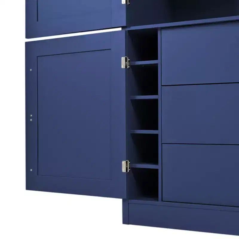 Grand meuble de garde-manger de cuisine avec prises électriques – Sanzelize Design