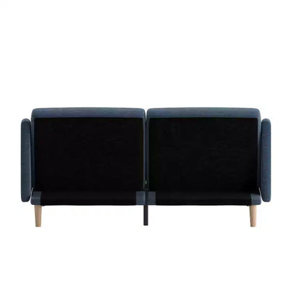Delphine Canapé-Lit Futon Convertible Premium avec Dossier Inclinable, Accoudoirs Courbés et Pieds en Bois Massif – Sanzelize Design