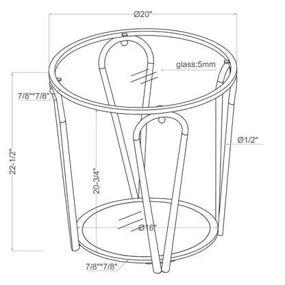 Ensemble de 3 tables basses Kuut Glam – Sanzelize Design