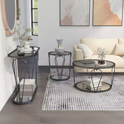 Ensemble de 3 tables basses Kuut Glam – Sanzelize Design