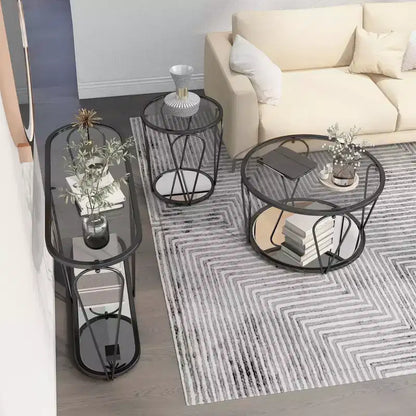 Ensemble de 3 tables basses Kuut Glam – Sanzelize Design