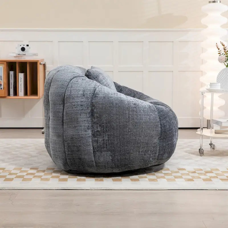 Fauteuil poire paresseux en chenille – Sanzelize Design