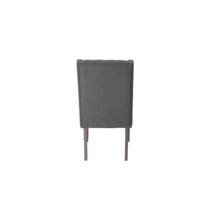 Ensemble de salle à manger extensible gris rustique 9 pièces – Sanzelize Design