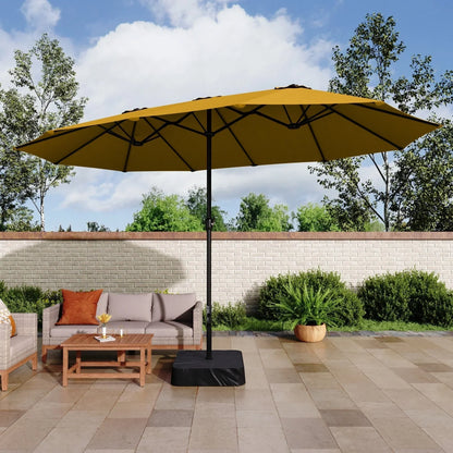 Grand Parasol Double Face de 4,5 m avec Base Incluse pour terrasse – Sanzelize Design
