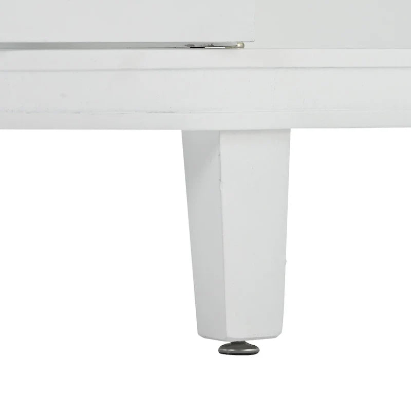 Meuble de rangement d'appoint, buffet en bois avec portes à motif ancien pour couloir, entrée, salon, chambre – Sanzelize Design