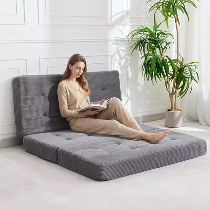Canapé-lit pliable en mousse à mémoire de forme 99 x 190 cm - Matelas capitonné de 15,2 cm – Sanzelize Design