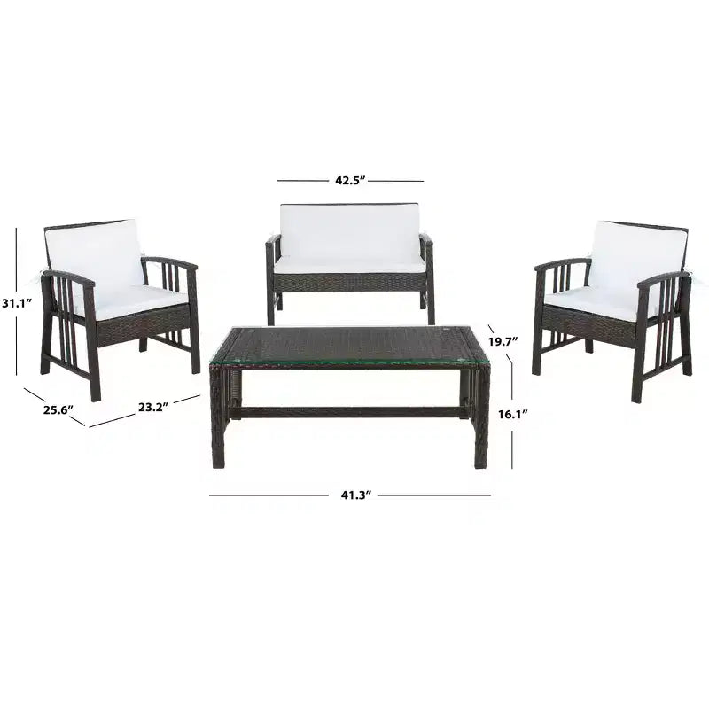 Ensemble de salon Reslor 4 pièces - Intérieur/Extérieur – Sanzelize Design