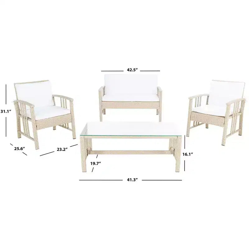 Ensemble de salon Reslor 4 pièces - Intérieur/Extérieur – Sanzelize Design