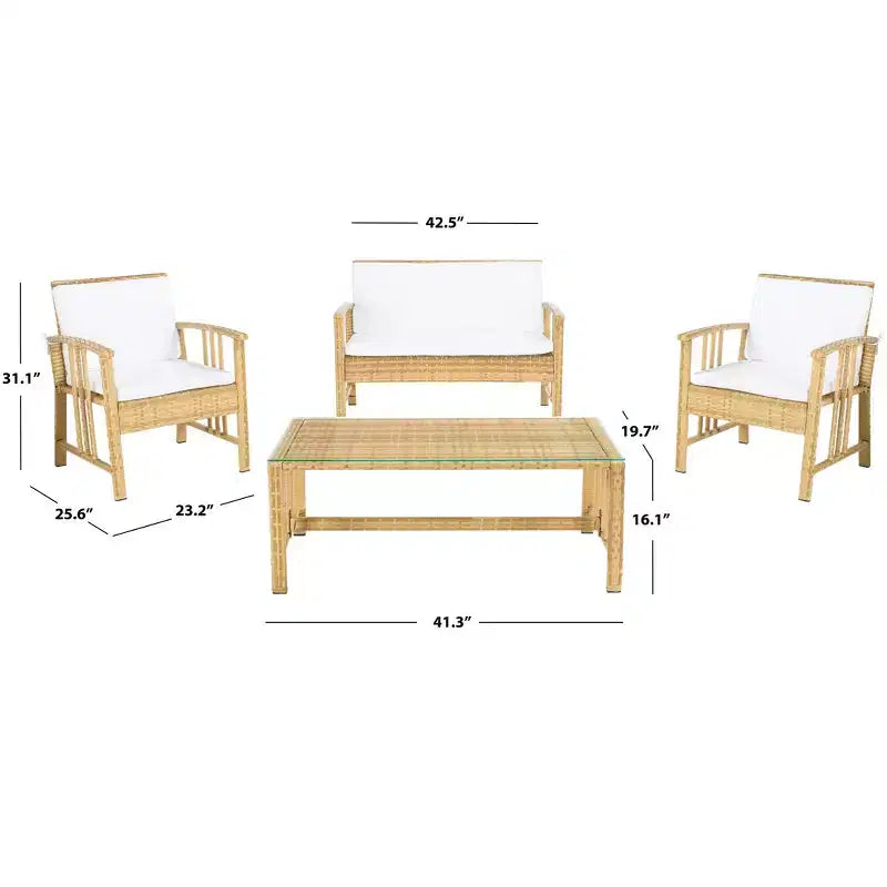 Ensemble de salon Reslor 4 pièces - Intérieur/Extérieur – Sanzelize Design