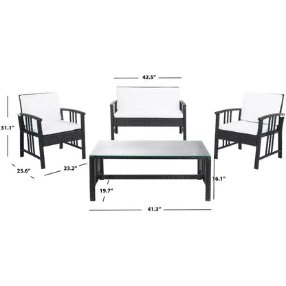 Ensemble de salon Reslor 4 pièces - Intérieur/Extérieur – Sanzelize Design