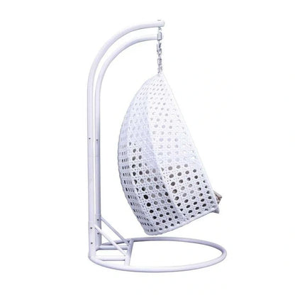 Fauteuil suspendu œuf 2 places avec support - Balançoire / hamac de jardin en rotin osier pour extérieur/intérieur avec – Sanzelize Design