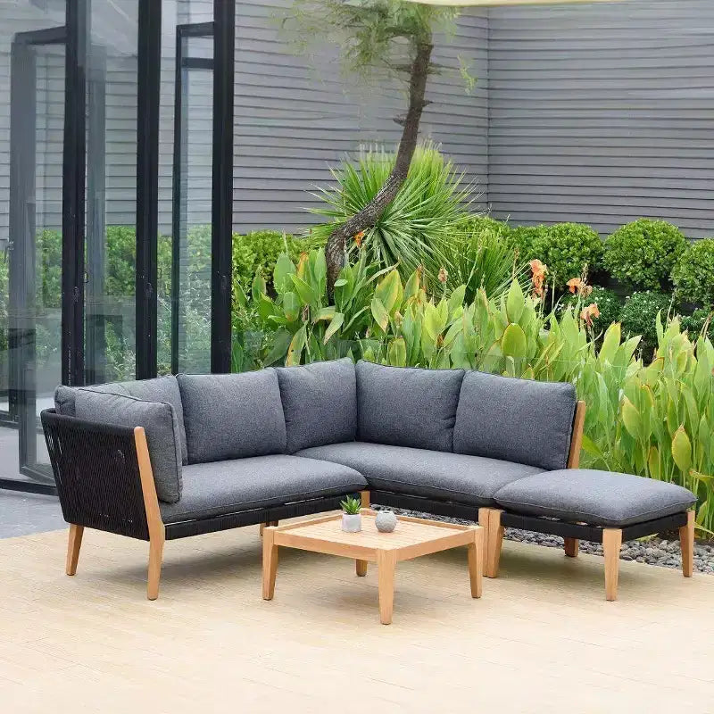 Ensemble de conversation d'extérieur Malibu 4 pièces – Sanzelize Design