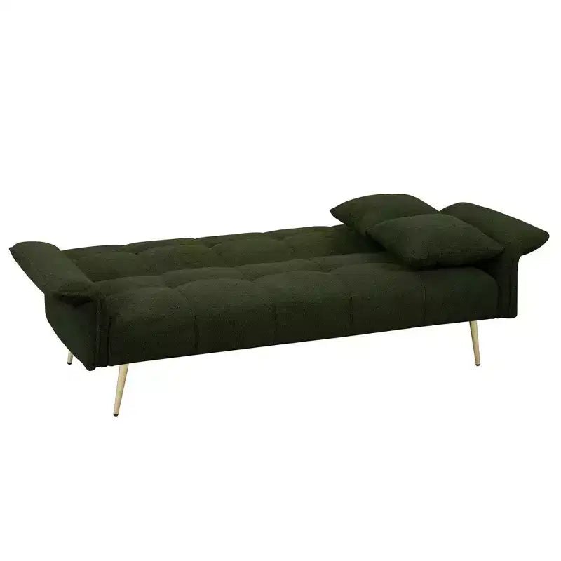 Canapé-lit convertible, futon convertible rembourré en velours, canapé-lit pliant, lit de repos pour salon et chambre – Sanzelize Design