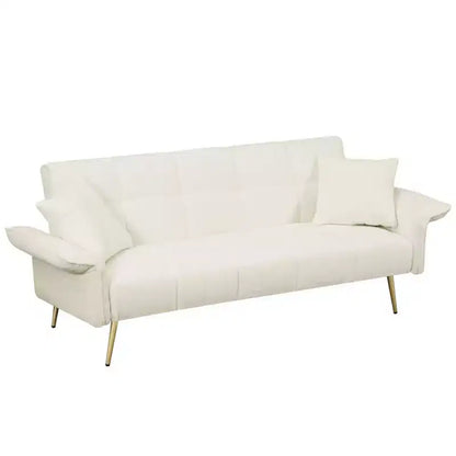 Canapé-lit convertible, futon convertible rembourré en velours, canapé-lit pliant, lit de repos pour salon et chambre – Sanzelize Design