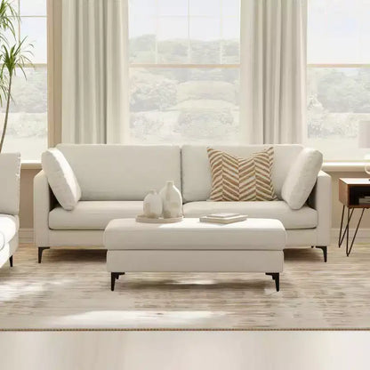 Ensemble canapé mi-siècle et pouf Lana 229 cm – Sanzelize Design
