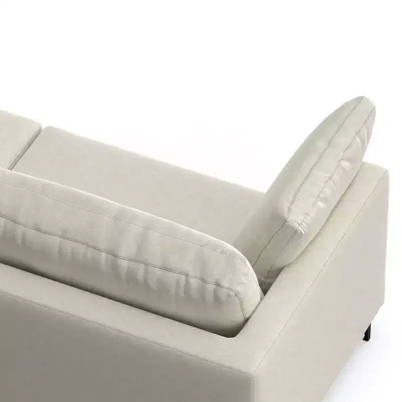 Ensemble canapé mi-siècle et pouf Lana 229 cm – Sanzelize Design