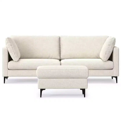 Ensemble canapé mi-siècle et pouf Lana 229 cm – Sanzelize Design