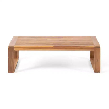 Paloma Canapé deux places et table d'extérieur en bois d'acacia avec coussins – Sanzelize Design