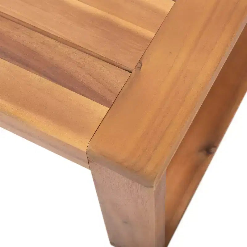 Paloma Canapé deux places et table d'extérieur en bois d'acacia avec coussins – Sanzelize Design
