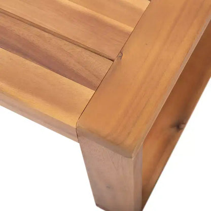 Paloma Canapé deux places et table d'extérieur en bois d'acacia avec coussins – Sanzelize Design