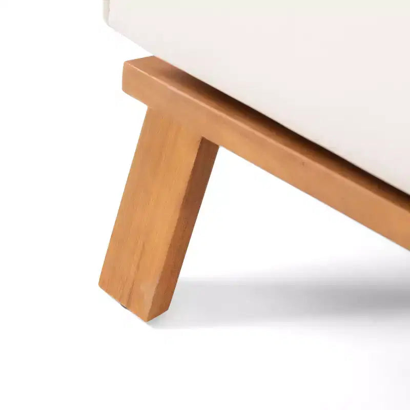 Paloma Canapé deux places et table d'extérieur en bois d'acacia avec coussins – Sanzelize Design
