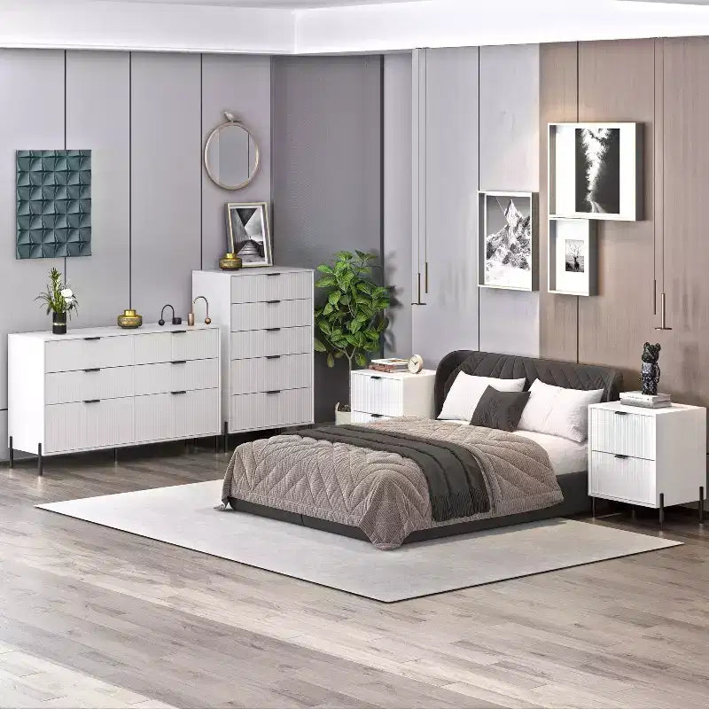 Ensemble de commode de chambre à coucher 4 pièces « Modern Elegance » – Sanzelize Design