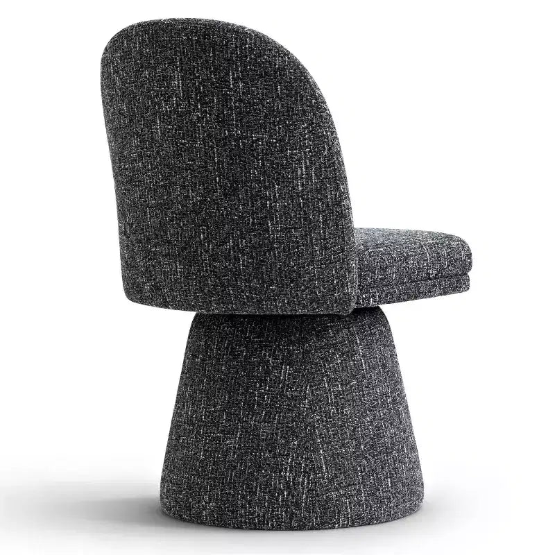 Lot de 6 chaises de salle à manger modernes sans accoudoirs, pivotantes à 360°, avec piétement tulipe – Sanzelize Design