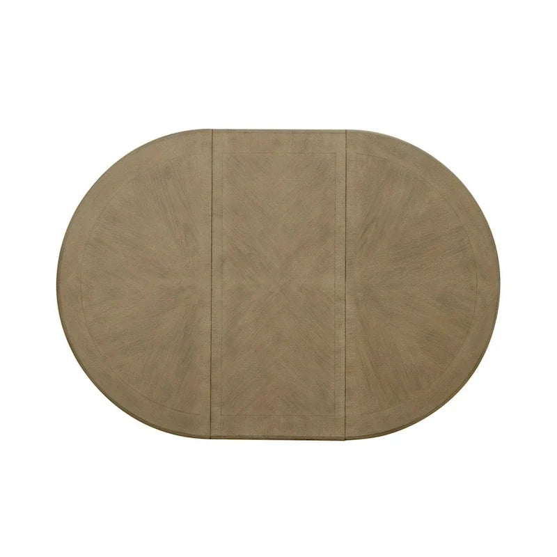 Table à dîner ronde sur pied avec rallonges escamotables - 2 finitions – Sanzelize Design