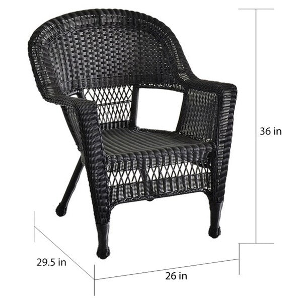Salon de conversation 4 pièces en osier pour terrasse – Sanzelize Design