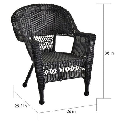 Salon de conversation 4 pièces en osier pour terrasse – Sanzelize Design