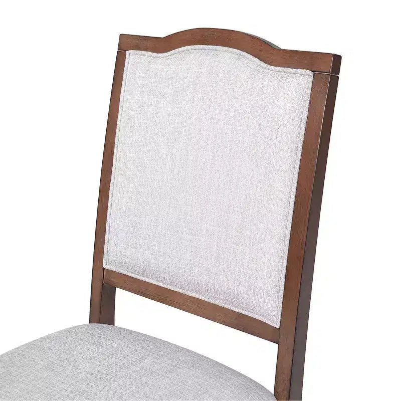 Lot de 4 chaises de salle à manger de style ferme avec dossier haut et assise rembourrée – Sanzelize Design