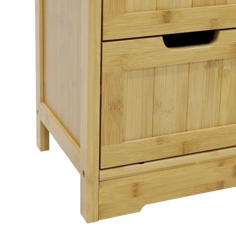 Meuble de Rangement Salle de Bain sur Pied avec 4 Tiroirs – Sanzelize Design