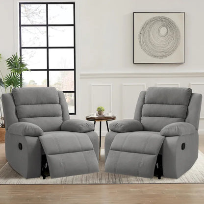 Fauteuil inclinable manuel classique et traditionnel, ensemble de 2 – Sanzelize Design
