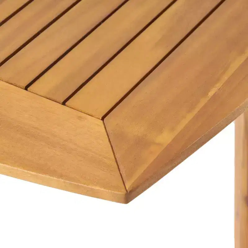 Ensemble de salle à manger d'extérieur 7 pièces extensible avec chaises empilables, table en bois d'acacia – Sanzelize Design