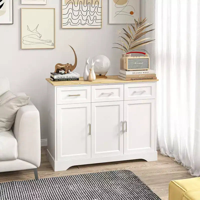 Bahut de cuisine moderne avec rangement, îlot de cuisine, meuble de salle à manger, meuble de salon – Sanzelize Design