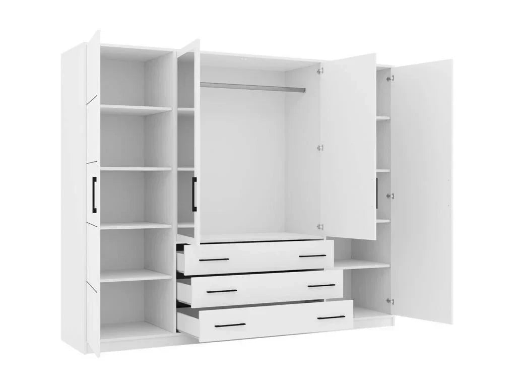 Penderie - Blanc (charnières) – Sanzelize Design