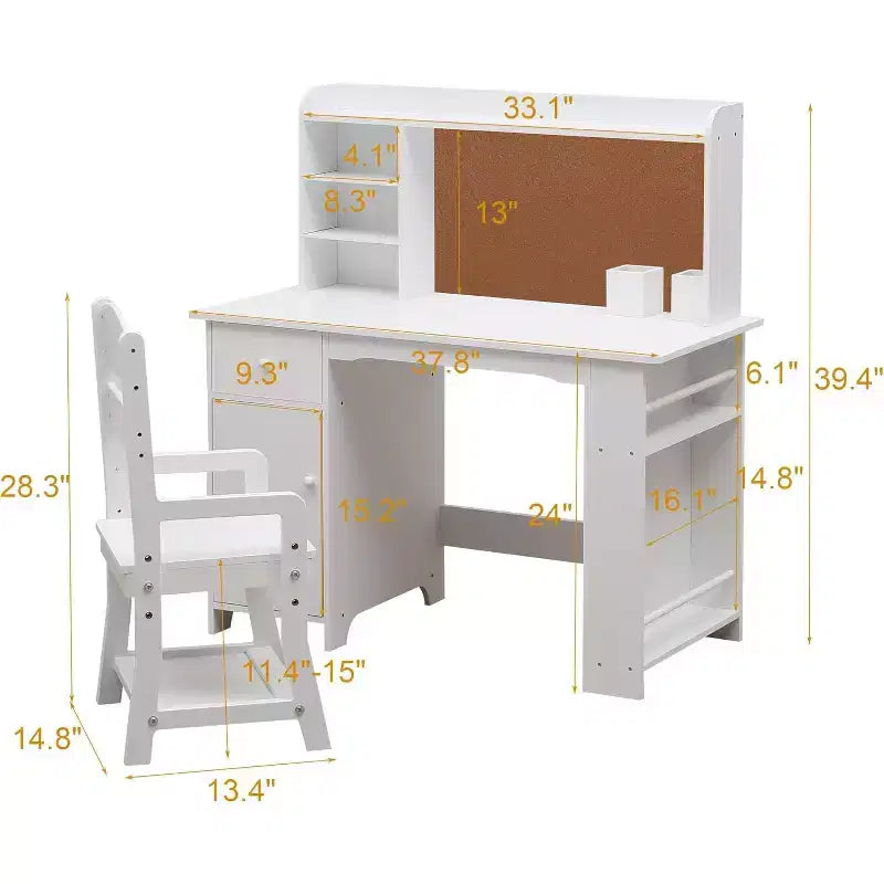 Bureau pour enfants, ensemble bureau et chaise pour garçons et filles – Sanzelize Design