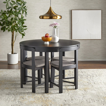Ensemble de salle à manger rond compact 5 pièces – Sanzelize Design