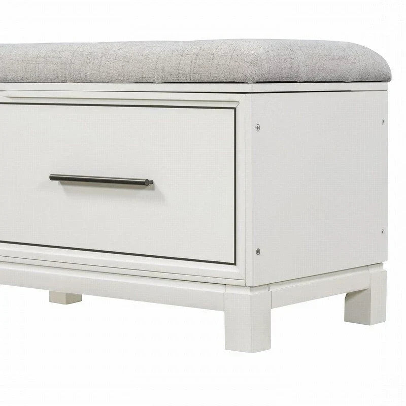 Banc à chaussures avec coussin amovible et rangement dissimulé pour l'entrée et le salon – Sanzelize Design