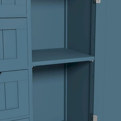 Meuble de Rangement Salle de Bain sur Pied avec 4 Tiroirs – Sanzelize Design