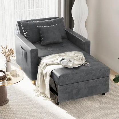 Fauteuil convertible 3-en-1, plusieurs coloris, une place – Sanzelize Design