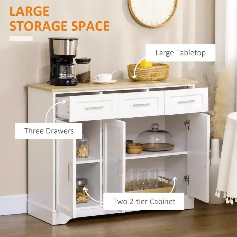 Bahut de cuisine moderne avec rangement, îlot de cuisine, meuble de salle à manger, meuble de salon – Sanzelize Design