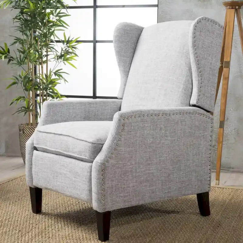 Fauteuil inclinable à dossier haut, rembourré, style classique, pour salon – Sanzelize Design