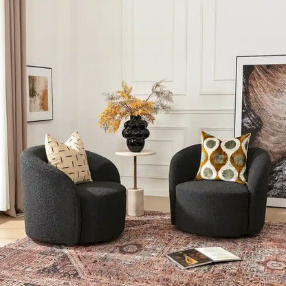 Fauteuil pivotant rembourré de 86 cm de large (lot de 2) – Sanzelize Design