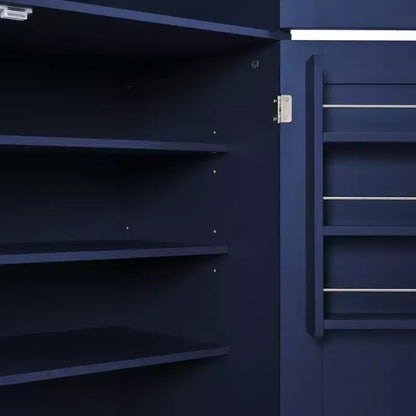 Grand meuble de garde-manger de cuisine avec prises électriques – Sanzelize Design