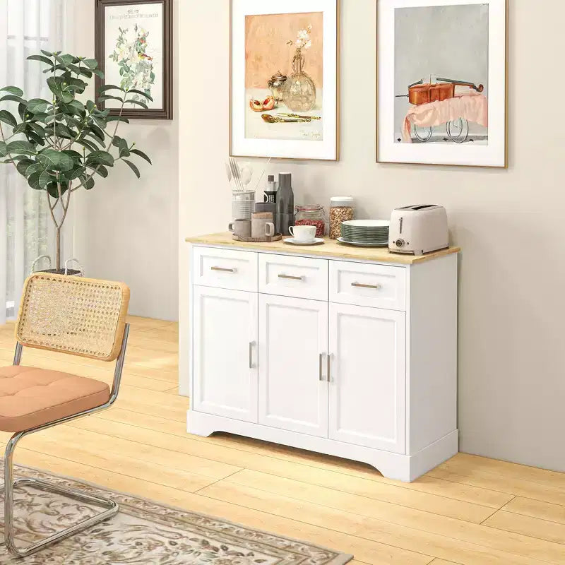 Bahut de cuisine moderne avec rangement, îlot de cuisine, meuble de salle à manger, meuble de salon – Sanzelize Design