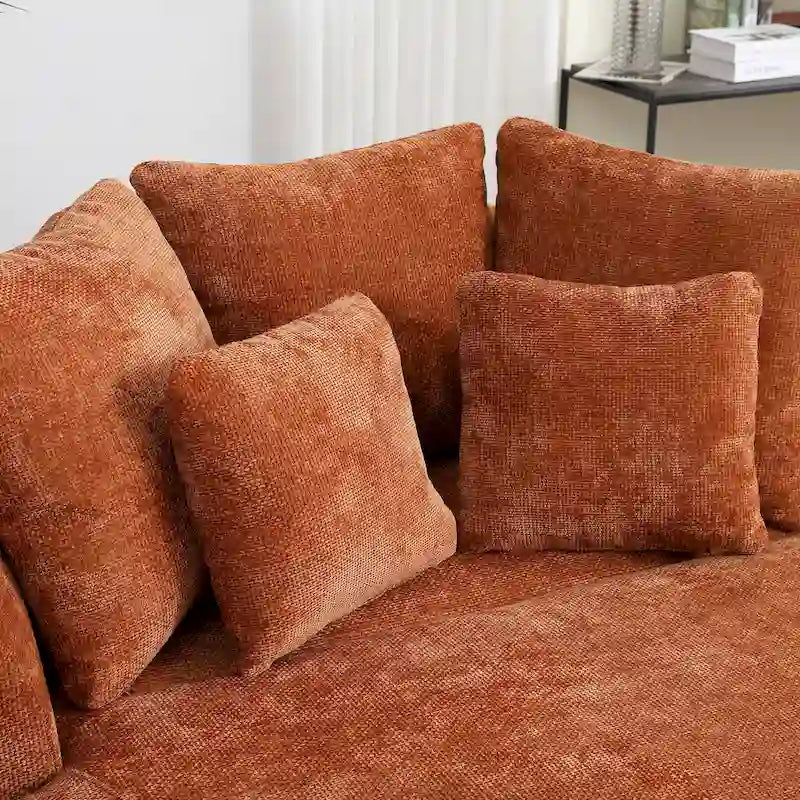 Fauteuil Moderne Rond Avec 5 Coussins Et Pouf Optionnel – Sanzelize Design