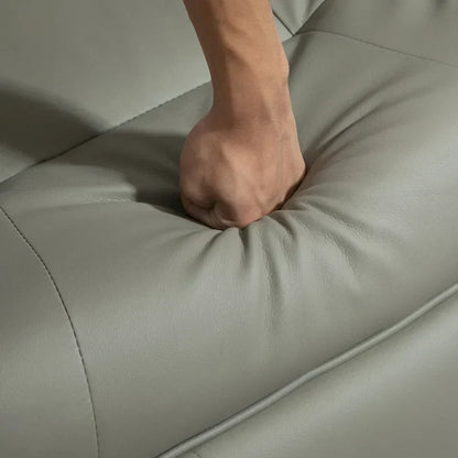 Fauteuil inclinable manuel pivotant en similicuir avec repose-pieds confortable et relaxant – Sanzelize Design