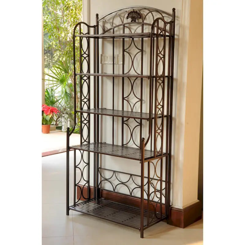 Étagère de boulanger Mandalay à 5 niveaux en fer – Sanzelize Design